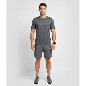 Nike Dri-Fit Mens XL Short Sleeve Performance Training Running Gym T-Shirt Gray